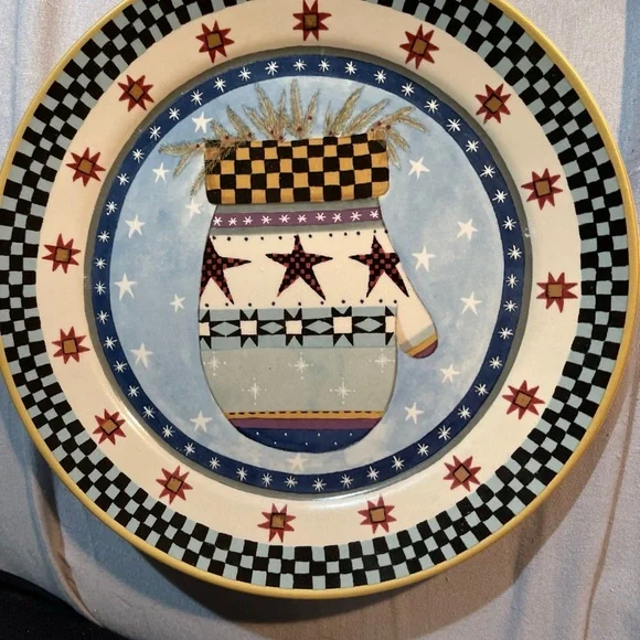 Festive Snowman Decorative Plate